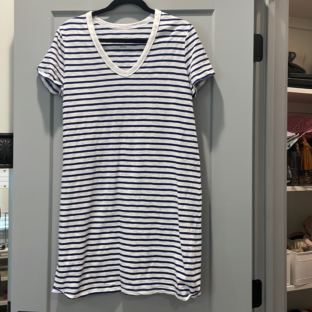 Striped knit dress